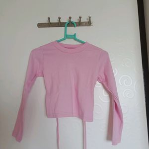 Backless Pink Top