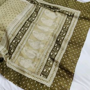 Mehandi Silk Saree