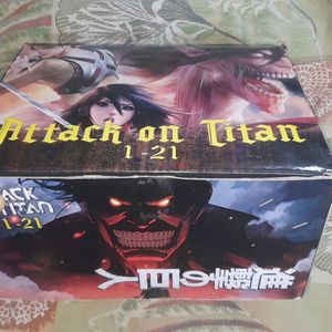 Attack On Titan Boxset Vol.1to21Manga/book 1stcopy