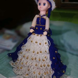 Bridal Doll Colour Blue And White