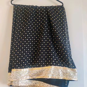 Black Partywear Sari