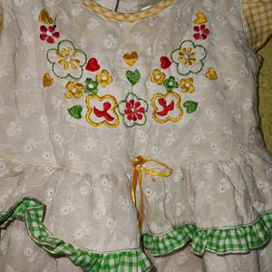 Cotton Baby Girl Dress N Frok