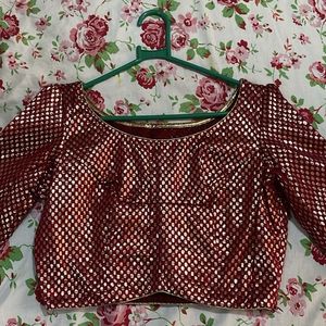 Stitched Blouse With 1" Extra Fabric Inside