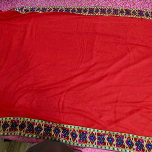 Red Georgette Saree