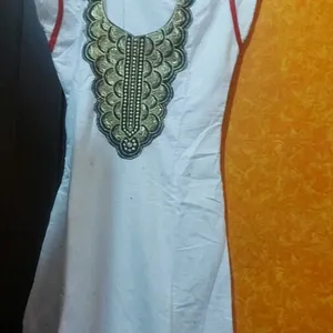 Kurti White Colour