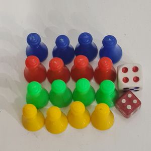 Ludo Tokens With ( 2 )Dices