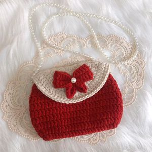 Crochet Bow Pouch Bag 🎀