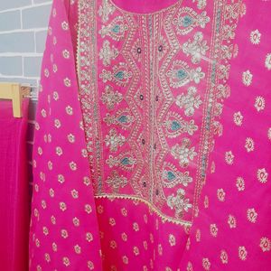 Kurta Pant Set Rose Pink Color