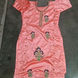 Satin Patiyala Salwar Kurti