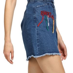 LuluandSky Blue Denim Mini Skirt