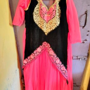 Velvet Anarkali Gown