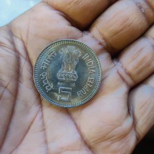 5rs jawaharlal nehru coin1989