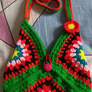 Crochet 🧶 Triangle Bag