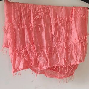 Peach Colour Superb Soft Stole