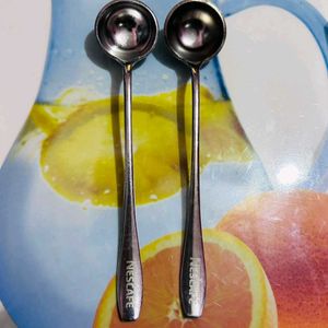 Nescafe Hard Stainless Steel Spoons 🥄(Old & Rare)