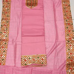 Light Pink Beautiful Suit With Heavy Dupatta