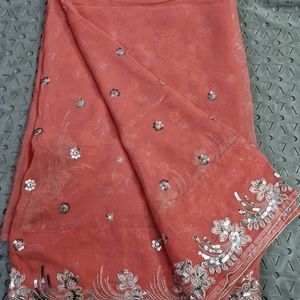 Pack Of 2 Saree With Stitched Design Blouses