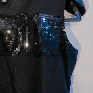 Black Sequin Party Dress