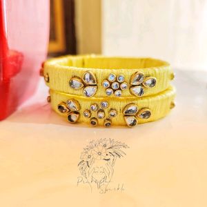 Yellow Thread Bangles