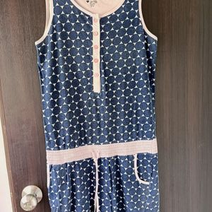Navy 💙 Blue And Light Pink 💓Jumpsuit