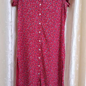♡FUSION Floral KURTI SIZE S (length 42 in, Short