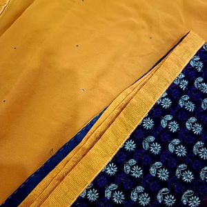 Party Wear Flower And Stone Print Saree With Blous