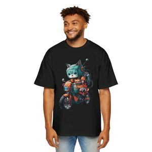 BLACK CAT DRIVE PRINT ON DEMAND T SHIRT