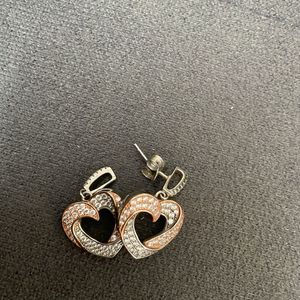 Silver Dual Tone Juliet Earrings