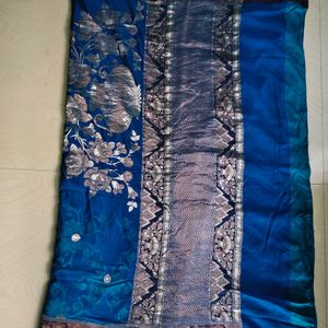 Pure Silver Zari Saree