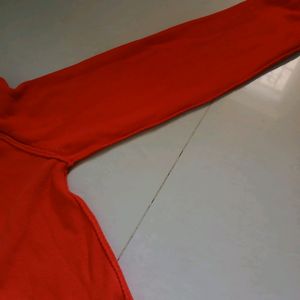 Orange Red Korean Brand Sweater