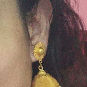 Gold Plated Elegant Earrings