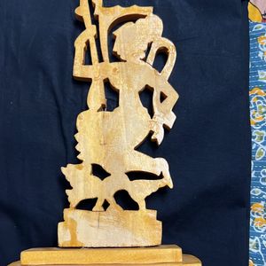 Brand New Saraswati Wooden Murti