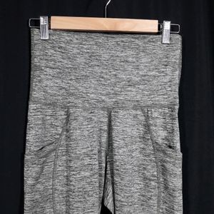 Women Melange Grey Color Active Wear Pant