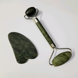 Jade Face Roller With Gua Sha Stone