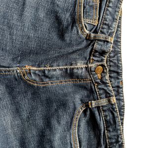 Slim Fit Straight Blue Jeans