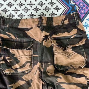 Mens Multipocket Cargo Pants- Military Multicolor