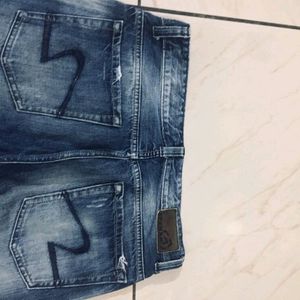 Spykar Men Slim Fit Heavy Faded Mid Rise Jeans 👖