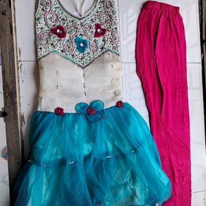 Fancy FRILLED FROCK (7-8.5 Years)