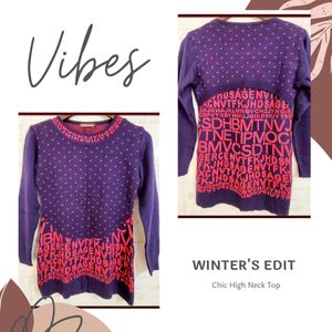 🎈NEW🎈Purple & Pink Winter Top