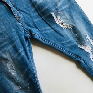 Flared Jeans With Patches