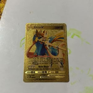 Pokemon Rare Gold Card Zaican V
