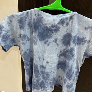 Summery Blue Tie-Dye Top