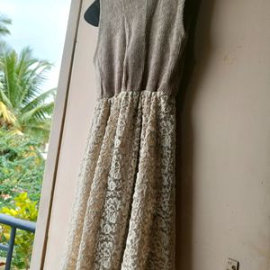 Beige Winter Dress