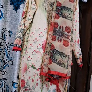 Printed Suit With Dupatta