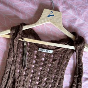 Soft Crochet Material Sleeveless Jacket🤍