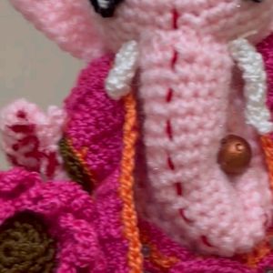 crochet ganpati ji with mushak