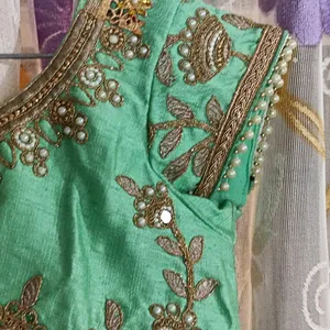 Heavy Green Saree