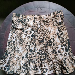 Tiger Print Skirt