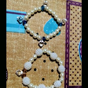 Brand New Combo Of White Pearl Bracelet