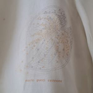 Mario Pucci Cecconi off white silk shirt